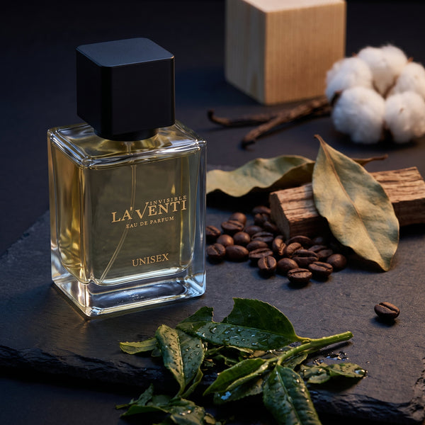 Parfum La'Venti cu note verzi, cafea si vanilie