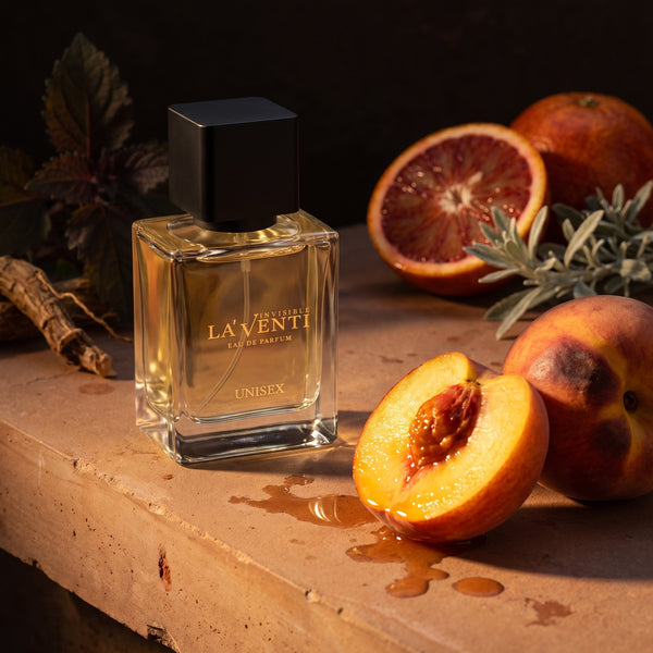 Parfum La'Venti cu note de piersica, portocala si patchouli