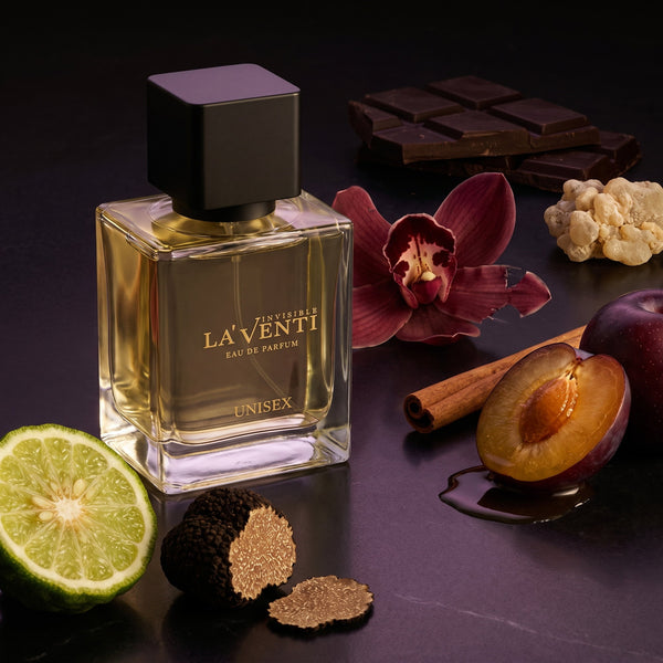 Parfum La'Venti cu note de bergamota, orhidee neagra si ciocolata