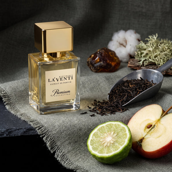 Parfum La'Venti cu note de bergamota, ceai negru si mosc