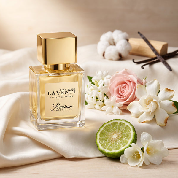 Parfum La'Venti cu note citrice, iasomie si lemn de santal