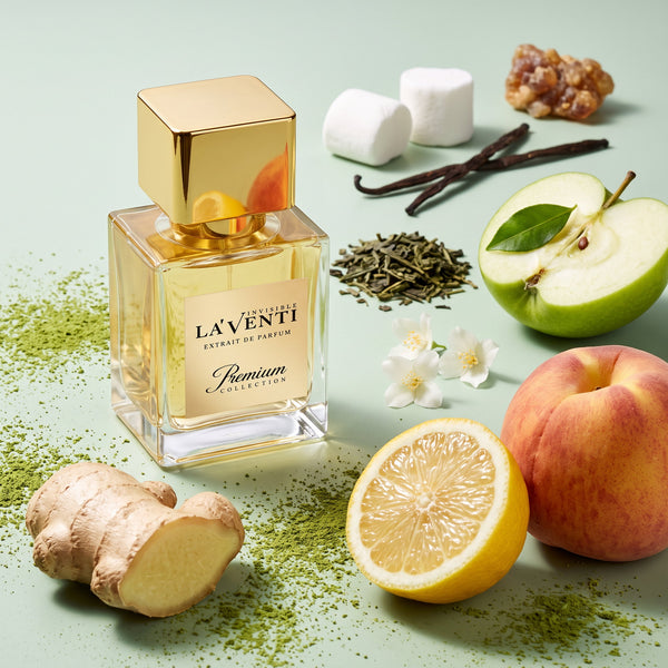 Parfum La'Venti cu note de ghimbir, ceai verde si vanilie