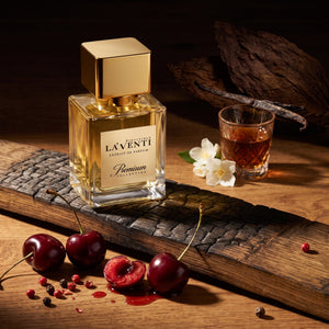Parfum La'Venti cu note de cirese, piper roz si vanilie