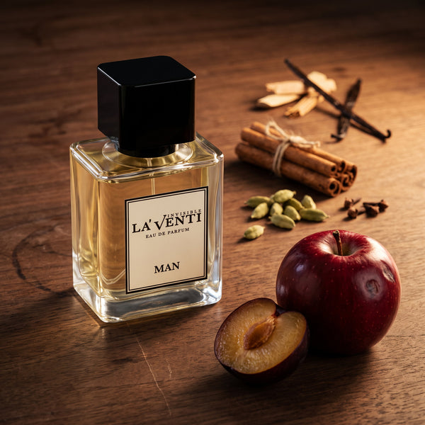 Parfum La'Venti cu note de mar, prune si scortisoara