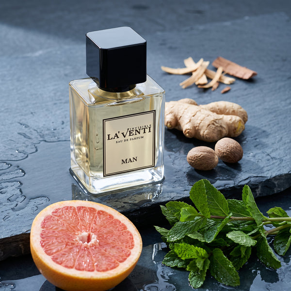 Parfum La'Venti cu note de citrice, menta si ghimbir