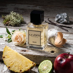 Parfum La'Venti cu note de ananas, bergamota si mar