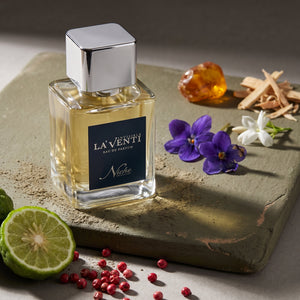 Parfum La'Venti cu note de bergamota, violete si iasomie