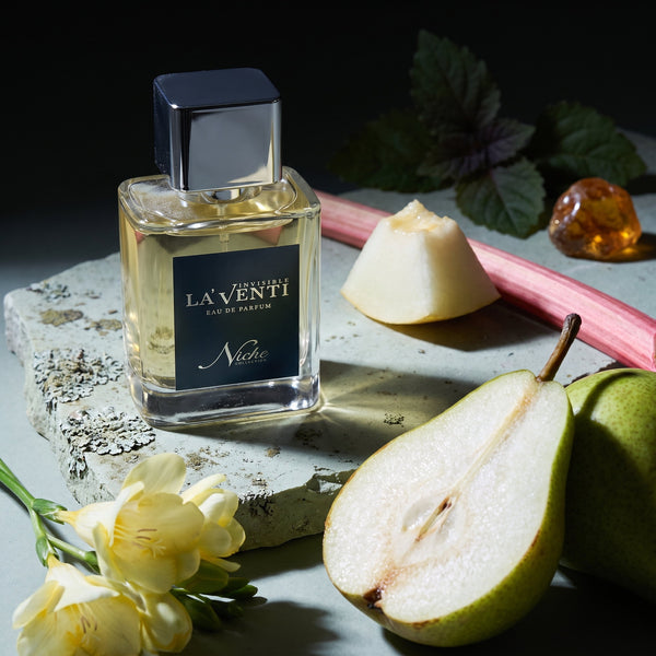 Parfum La'Venti cu note de para, frezie si pepene galben