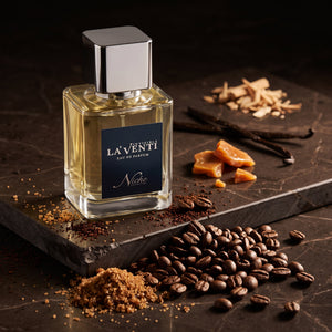 Parfum La'Venti cu note de cafea, caramel si vanilie