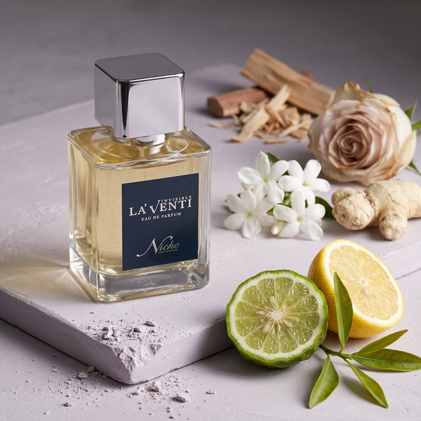 Parfum La'Venti cu note de bergamota, iasomie si radacina de iris