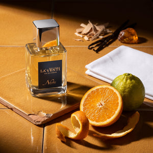 Parfum La'Venti cu note de portocala, mosc alb si vanilie