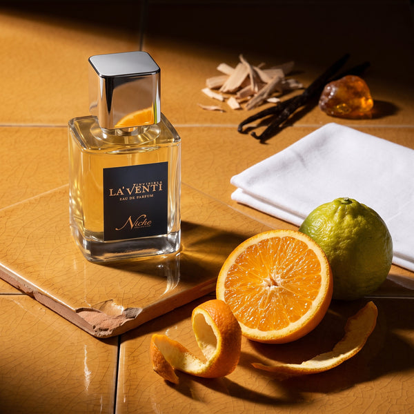 Parfum La'Venti cu note de portocala, mosc alb si vanilie