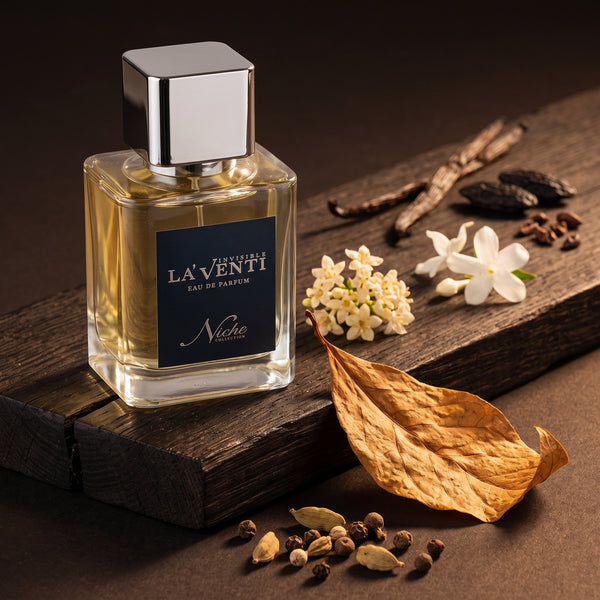 Parfum La'Venti cu note de tutun, vanilie si cacao