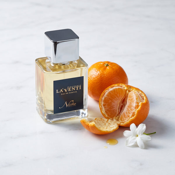 Parfum La'Venti - compozitie moleculara cu mandarina si iasomie