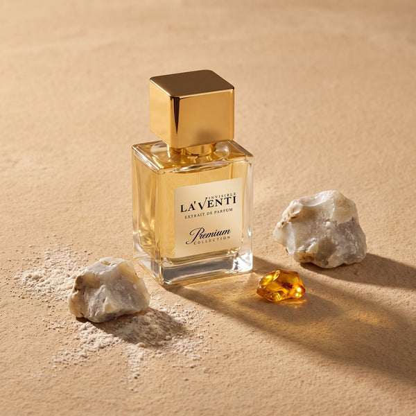 Parfum La'Venti - compozitie moleculara minimalista cu note ambrate