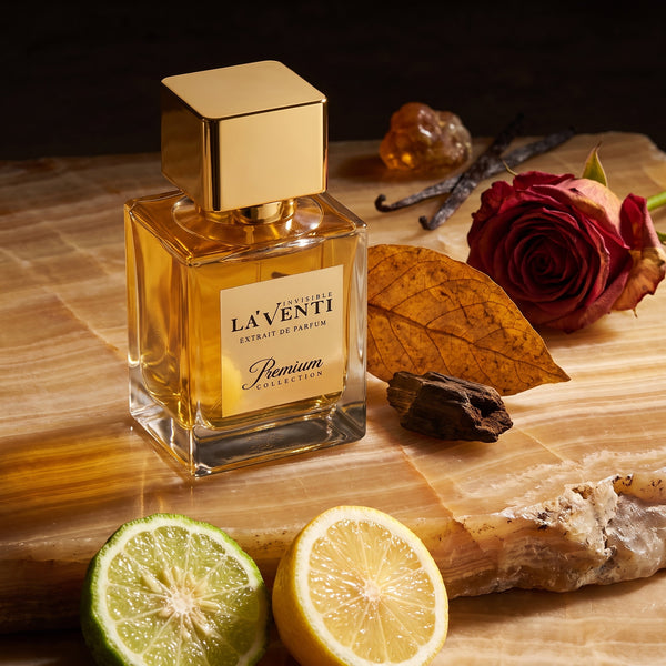 Parfum La'Venti cu note de bergamota, oud si trandafir