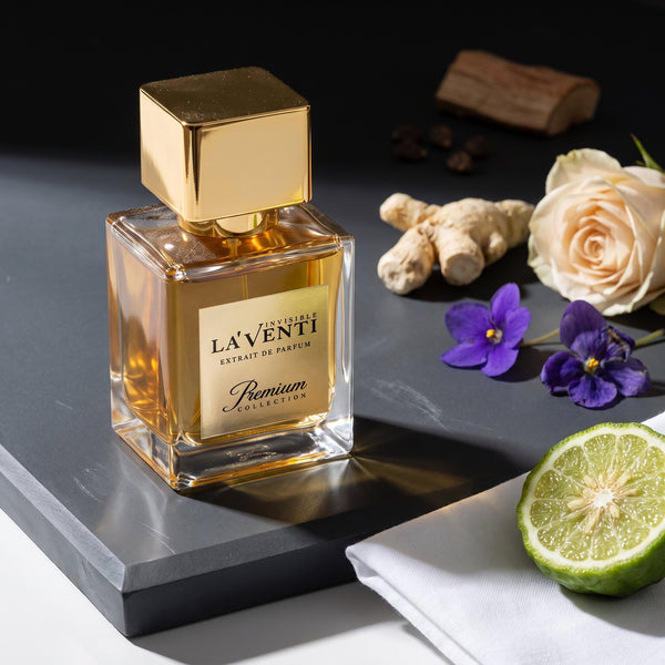 Parfum La'Venti cu note de bergamota, radacina de iris si mosc