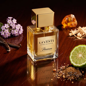 Parfum La'Venti cu note de bergamota, heliotrop si vanilie