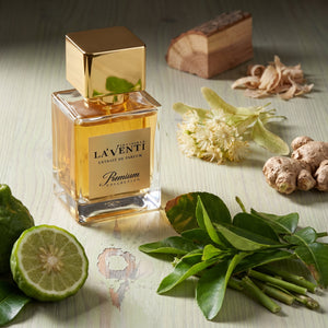 Parfum La'Venti cu note verzi, flori de tei si radacina de iris