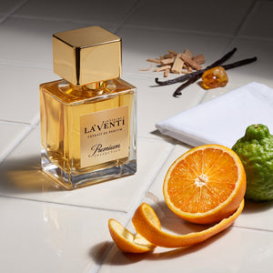 Parfum La'Venti cu note de portocala, mosc alb si vanilie