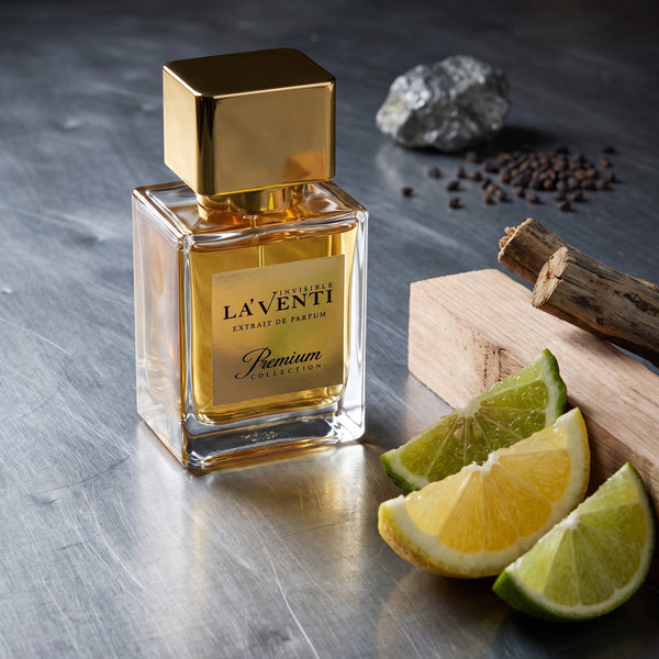 Parfum La'Venti cu note de bergamota, lemn de cedru si mosc
