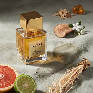 Parfum La'Venti cu note de grepfrut, vetiver si piele